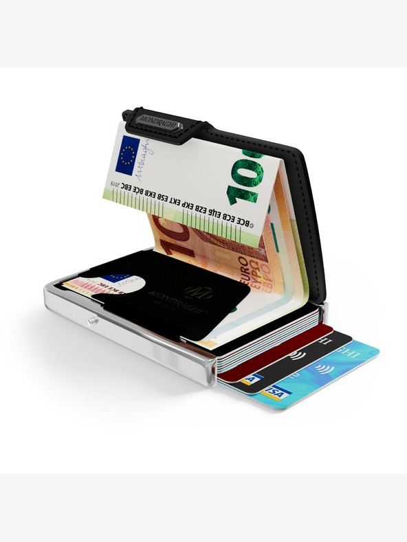 Mondraghi Černá kožená peněženka  Mondraghi Elegance