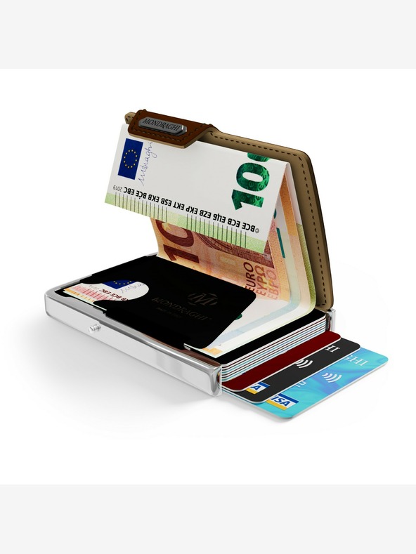 Mondraghi Hnědá kožená peněženka  Mondraghi Elegance