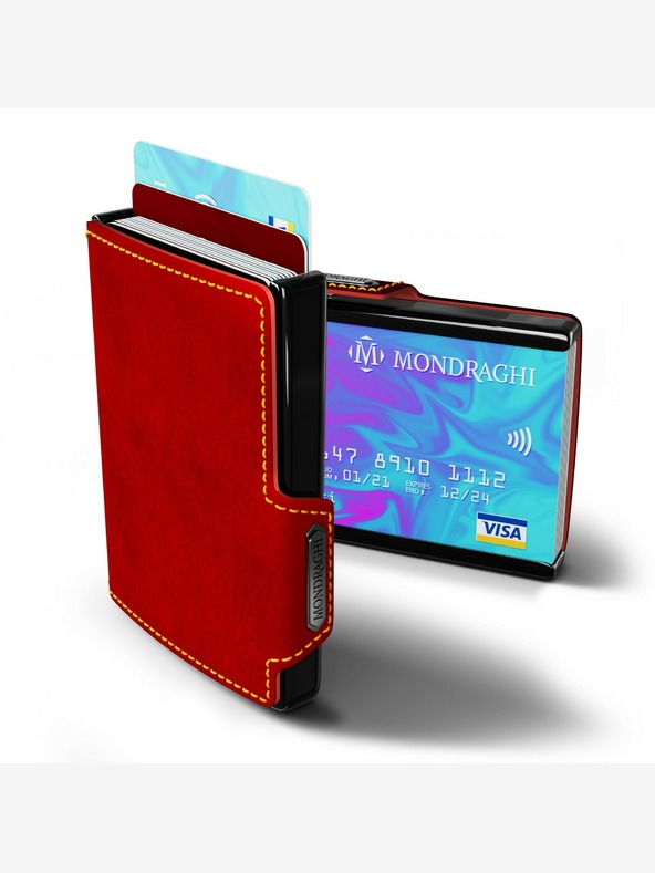 Mondraghi Červená kožená peněženka  Mondraghi Racing