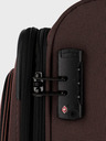 Travelite Růžovo-hnědý cestovní kufr Travelite Viia 4w M