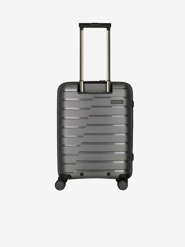 Travelite Šedý cestovní kufr Travelite Air Base 4w S Front pocket Anthracite