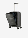 Travelite Šedý cestovní kufr Travelite Air Base 4w S Front pocket Anthracite
