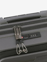 Travelite Šedý cestovní kufr Travelite Air Base 4w S Front pocket Anthracite