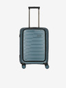 Travelite Modrý cestovní kufr Travelite Air Base 4w S Front pocket Ice blue