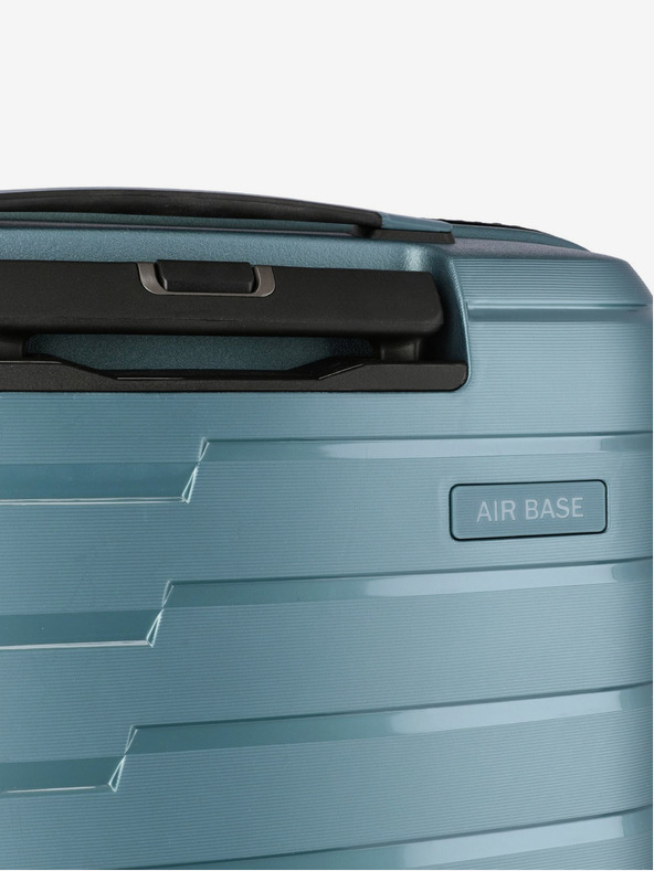 Travelite Modrý cestovní kufr Travelite Air Base 4w S Front pocket Ice blue