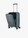 Travelite Modrý cestovní kufr Travelite Air Base 4w S Front pocket Ice blue