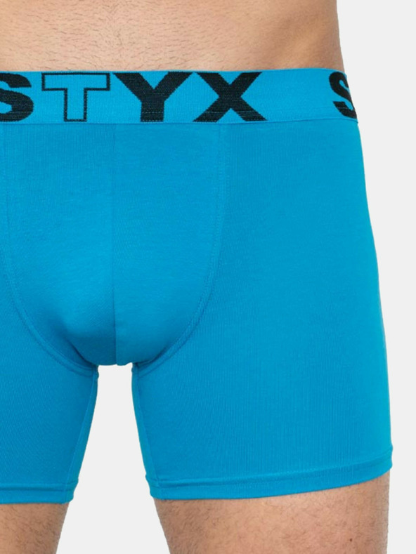 Styx Sada tří - pánské boxerky Styx long sportovní guma vícebarevné
