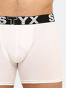 Styx Sada tří - pánské boxerky Styx long sportovní guma vícebarevné