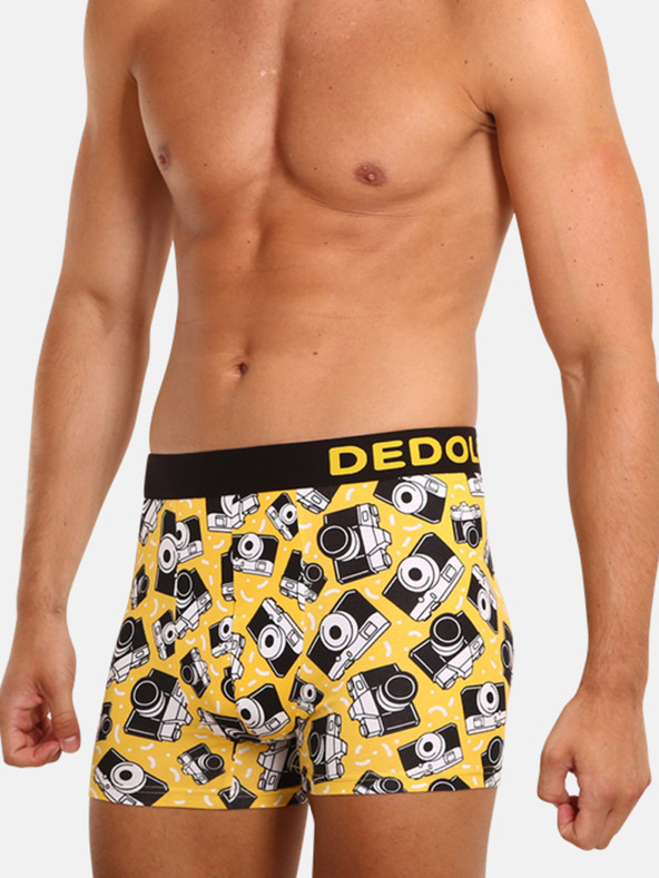 Dedoles Žluté veselé pánské boxerky Dedoles Fotoaparát