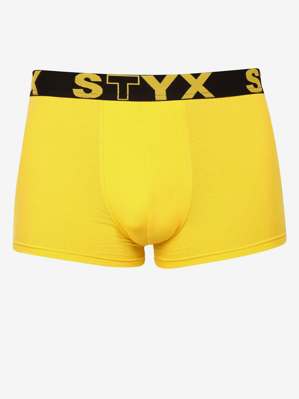 Styx Žluté pánské boxerky Styx