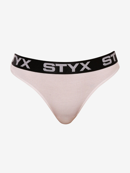 Styx Bílá dámská tanga Styx