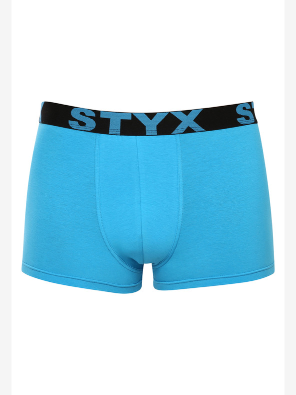 Styx Pánské boxerky Styx sportovní guma světle modré