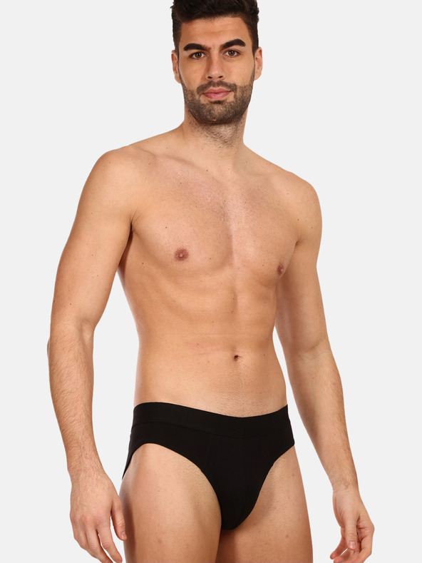 Nedeto Sada sedmi pánských slipů v černé barvě Nedeto