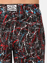 Styx Červeno-černý pánský vzorovaný spodní díl pyžama Styx Jáchym