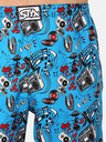 Styx Modrý pánský vzorovaný spodní díl pyžama Styx