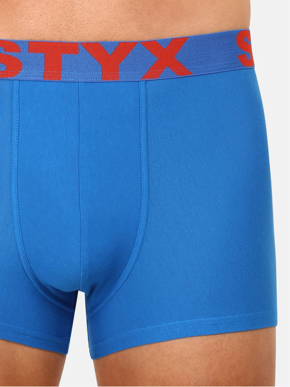 Styx Modré pánské boxerky Styx