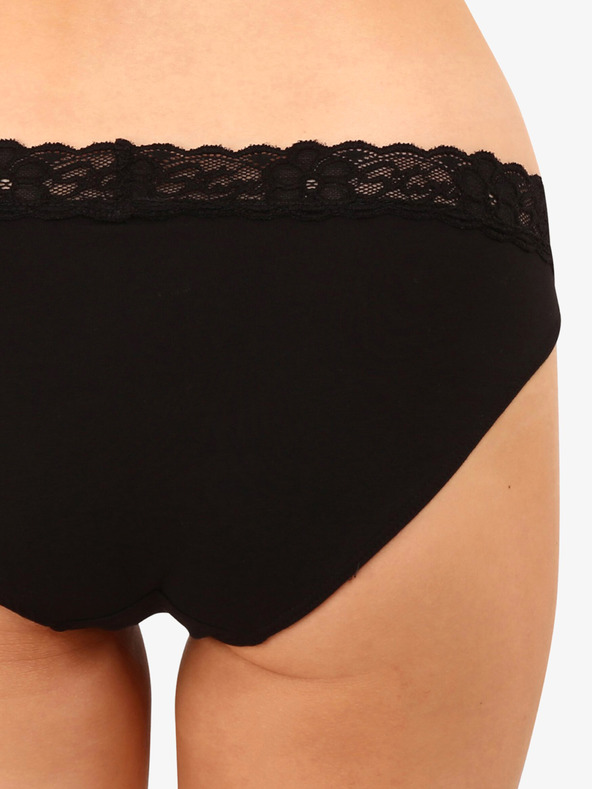Styx Černé dámské kalhotky s krajkou Styx