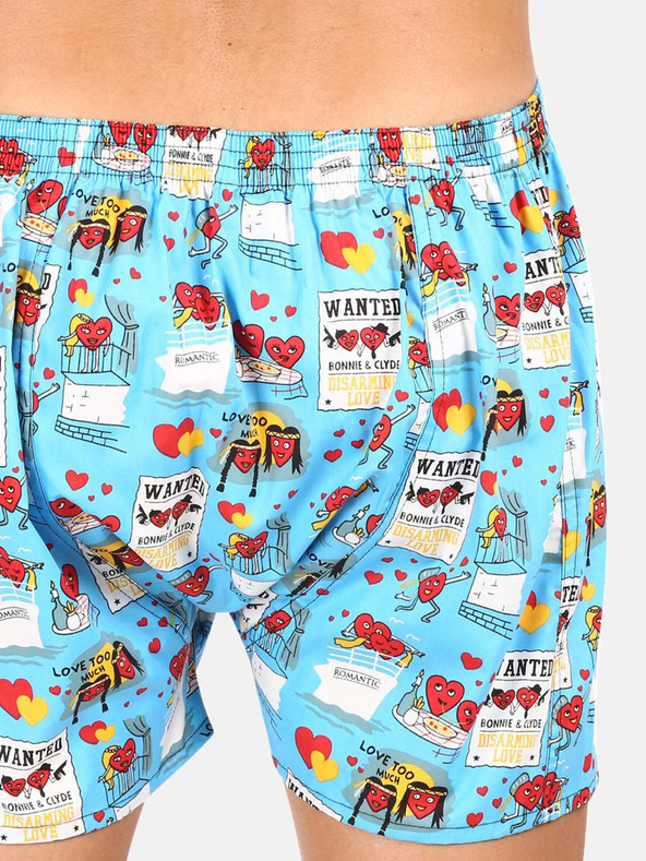 Styx Tyrkysové pánské trenýrky Styx Valentýn páry