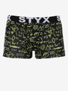 Styx Žluto-černé pánské boxerky Styx Fyzika