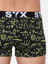 Styx Žluto-černé pánské boxerky Styx Fyzika