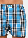 Styx Modré pánské kostkované trenýrky Styx