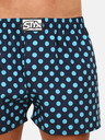 Styx Tmavě modré pánské puntíkované trenýrky Styx