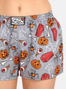 Styx Oranžovo-šedé dámské trenýrky Styx Halloween rakve