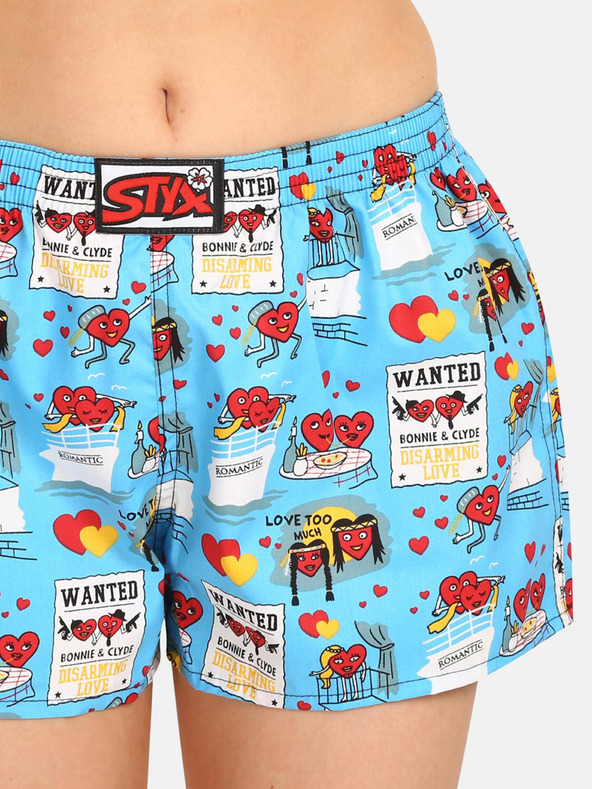 Styx Světle modré dámské trenýrky Styx Valentýn