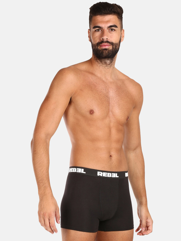 Nedeto Sada deseti pánských boxerek v černé barvě Nedeto Rebel