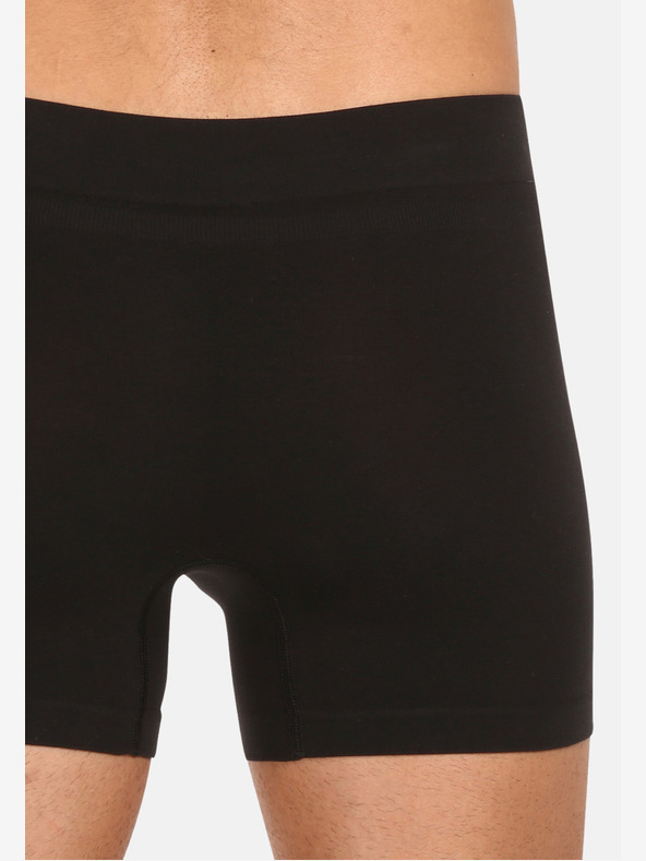 Nedeto Sada třípánských bezešných boxerek v černé barvě Nedeto