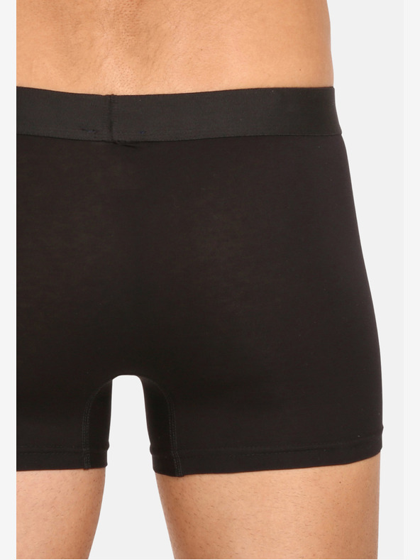 Nedeto Sada pěti pánských plus size boxerek v černé barvě Nedeto