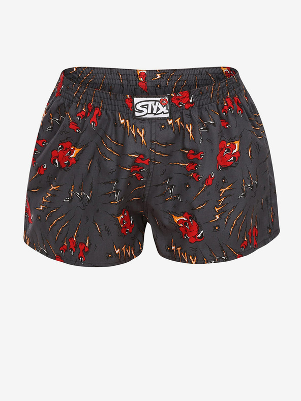 Styx Černé dámské trenýrky Styx art Drápy