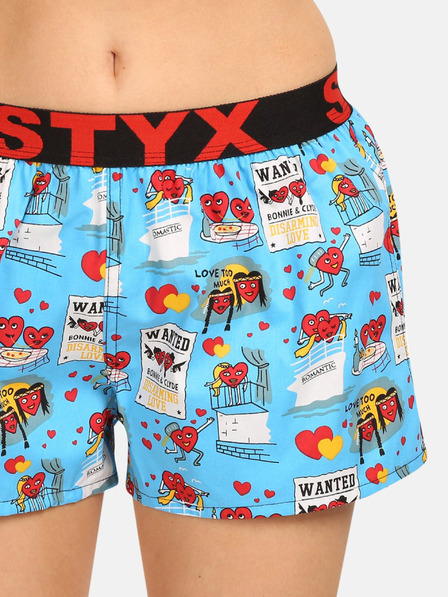 Styx Dámské trenky Styx art sportovní guma Valentýn páry
