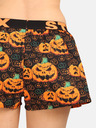 Styx Černo-oranžové dámské vzorované trenýrky na spaní Styx Halloween dýně
