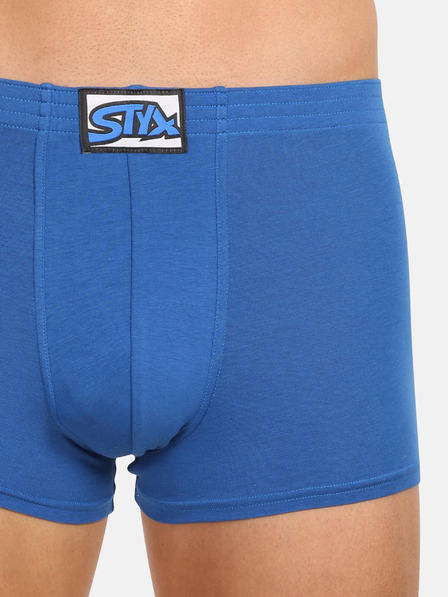 Styx Modré pánské boxerky Styx