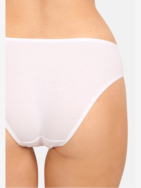 Nedeto Sada pěti dámských kalhotek v bílé, růžové a černé barvě Nedeto