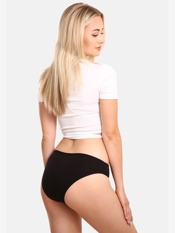 Nedeto Sada tří dámských kalhotek v černé a růžové barvě Nedeto