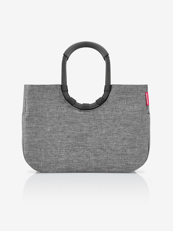 Reisenthel Šedá dámská taška Reisenthel Loopshopper L Frame Twist Silver