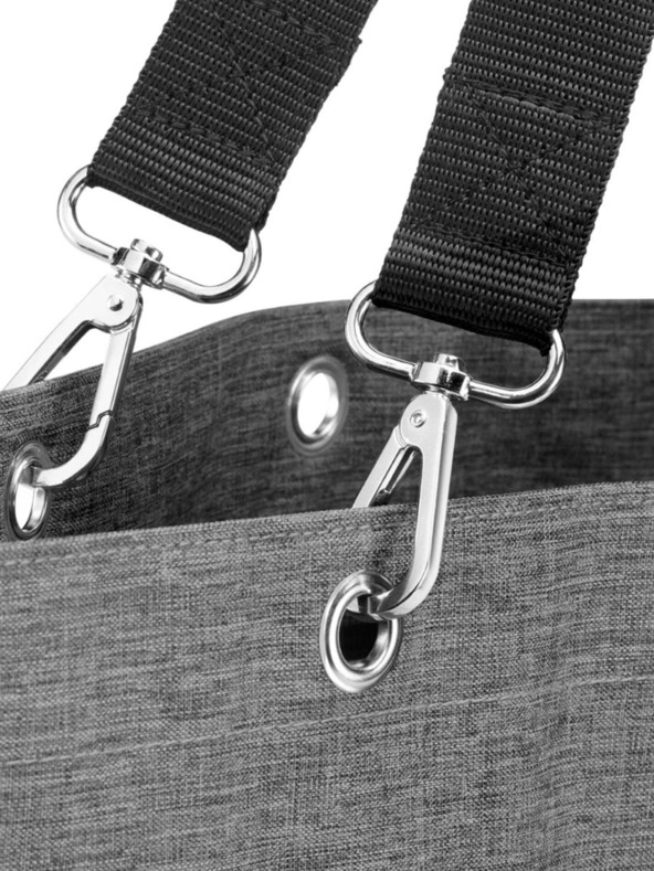 Reisenthel Šedá dámská velká žíhaná shopper taška Reisenthel Shopper XL