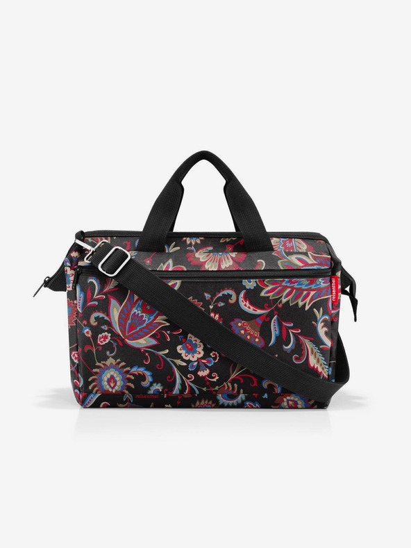 Reisenthel Vínovo-černá dámská vzorovaná cestovní taška Reisenthel Allrounder S Pocket Paisley Black
