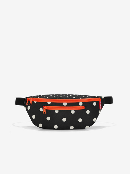 Reisenthel Červeno-černá dámská puntíkovaná ledvinka Reisenthel Beltbag M Mixed Dots