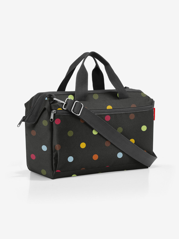 Reisenthel Černá puntíkovaná cestovní taška Reisenthel Allrounder S Pocket Dots