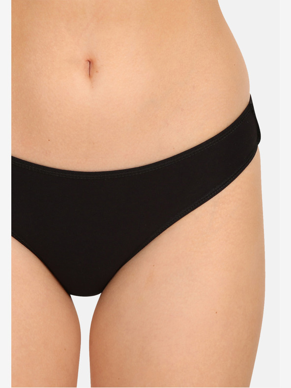 Nedeto Sada tří dámských kalhotek v černé barvě Nedeto