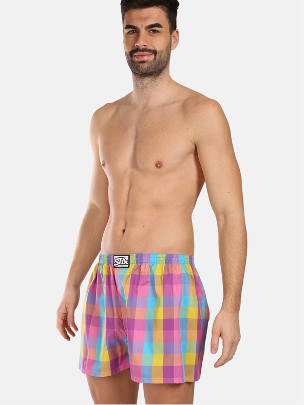 Styx Sada tří - pánské trenky Styx klasická guma vícebarevné