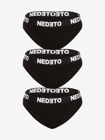 Nedeto Sada tří - dámské kalhotky Nedeto černé