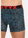 Styx Pánské boxerky Styx long art sportovní guma doodle (U1256/2)