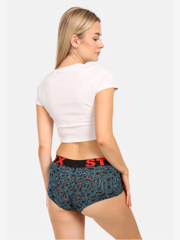 Styx Dámské kalhotky Styx art s nohavičkou doodle