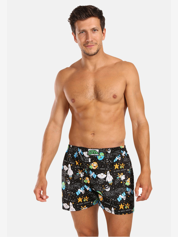 Styx Pánské trenky Styx art klasická guma vesmír