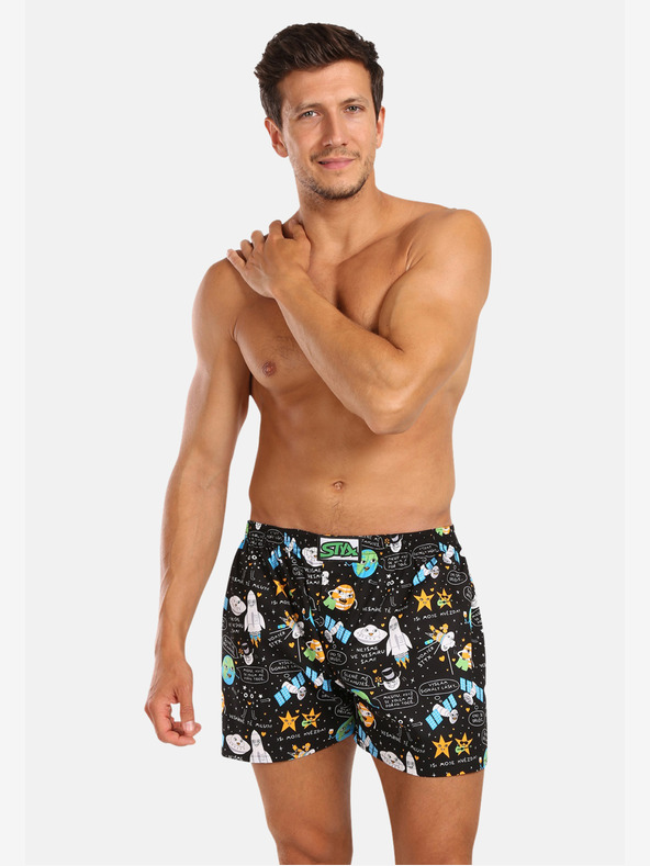 Styx Pánské trenky Styx art klasická guma vesmír