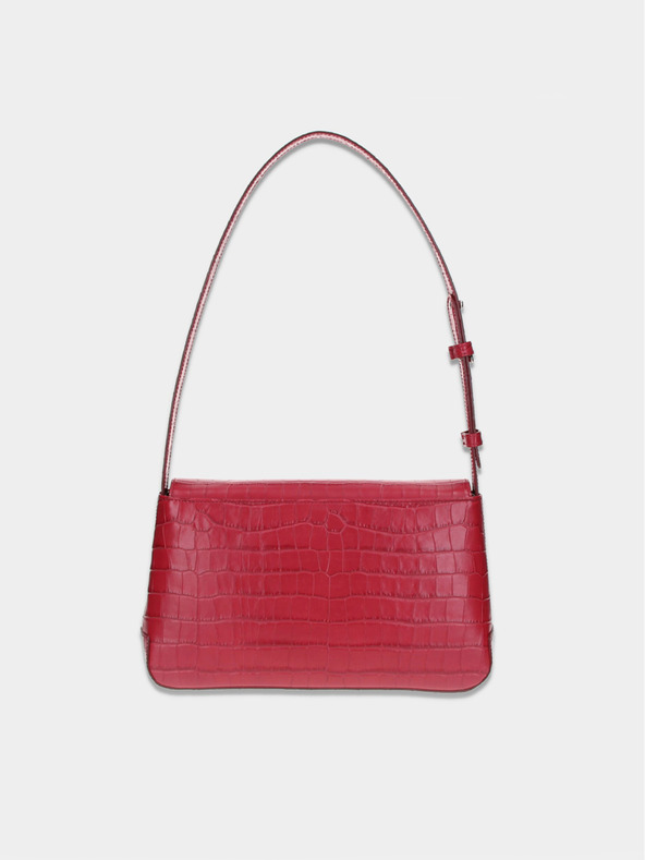 Elega Červená dámská klopnová kabelka Elega Dundee